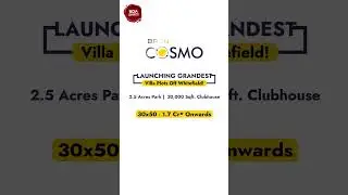 Bren Cosmo - Uber luxury villa plots near Whitefield. (30s Shorts)- Call 7812999900 now