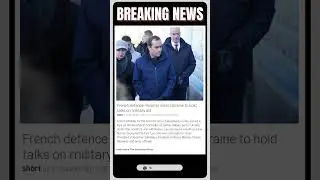 Breaking News: French Defence Minister in Ukraine to Discuss Military Aid! | #shorts #news