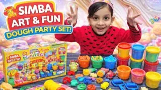 Playing with Simba Art & Fun Dough Party Set 😍 | Kids Fun Video#SimbaArtAndFun#DoughPartySet#KidsFun