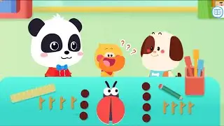 Baby Panda's Math Adventure: Dividing Cakes with Quacky the Duck - Fun Learning Game