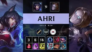 Ahri Mid vs Orianna - KR Challenger Patch 25.17