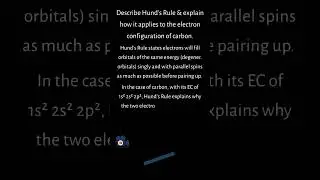 Practice Problems On Hund&rsquo;s Rule
