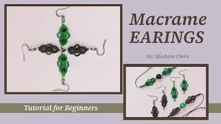 [DIY #19] Macrame Tutorial/How To Make: EARRINGS | HOA TAI | 手鐲 |イヤリング | PENDIENTES | OHRRINGE