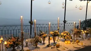 Intimate wedding in a cloisters on the Amalfi Coast