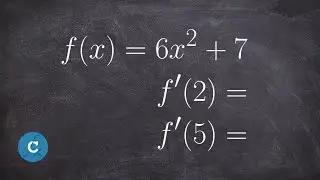 Find the derivative and evaluate at a point