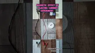 magnetic effect of electric current experiment #shorts #physicsexperiment #scienceexperiment