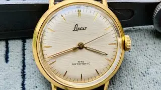 LACO 570 automatic Duromat 25 jewels Super-Safe 1950s German made/B-Uhr Pilot classic design style