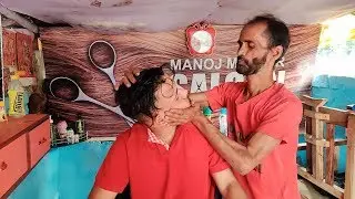 Amazing Manoj Master Head Massage with signature neck cracking style | Indian Massage