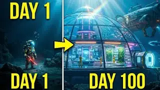 Building a Futuristic Deep Sea Lab - 100 Days Timelapse (ASMR)