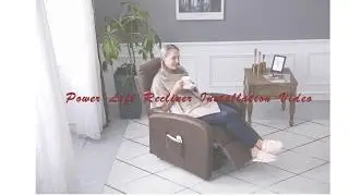 ERGOREAL Power Lift Recliner Installation video choco