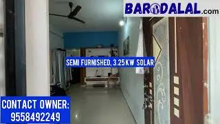 Semi furnished 1b2h2k row house for sale in vadodara, dabhoi ring road , rishi park Society