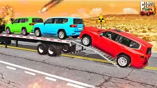 Heavy Cars and Trucks vs Speed Bumps – Crash Physics Test – BeamNG Drive Ep.13 🤯