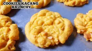 COOKIES KACANG KRUNCHY || TANPA CETAKAN || BAHANNYA MUDAH DI DAPAT || MENGGUNAKAN GULA KASAR