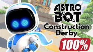 Astro Bot Construction Derby Walkthrough Guide 100% All Bots Rescued and Jigsaw Pieces