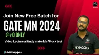 Join GATE MN 2024 Batch @₹0Only/Get Free Video Lectures,Study Materiats & Mock/Org Code: OESLT
