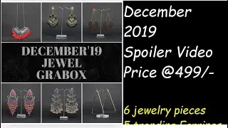 Jewel Grabox December 2019 || Detailed spoiler Video || 6 Trending Jewelry pieces @499\-