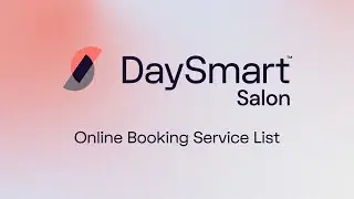 DaySmart Salon Online Booking Service List
