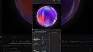 Beautiful gradient 3D sphere. After Effects Tutorial #aftereffctstuturial #learnaftereffects