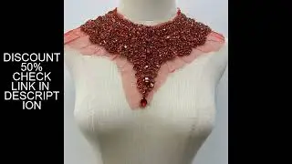 Handmade Rhinestone Collar Patches  sew on Clothes  For Women's Clothing Decoration DIY