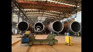 Wind Turbine Tower Welding Rotator Production Line at User site BOTA