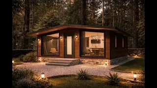 Tiny but Cozy 🌲 7.5&times;9m Cabin House Design | 2 Bedrooms, Smart Living!