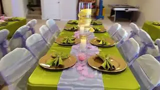 DIY GLAM TABLE SETTING, Lavender and Green Table Setting, Spring Decoration, Easter Party Decoration