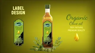 How to Create Olive Oil Label Design in Illustrator Full Guidance with Step by Step Explanation
