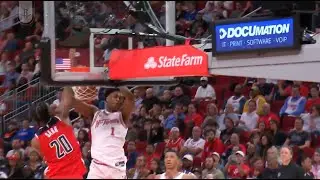 Amen Thompson dunks over Alex Sarr - 11/12/25
