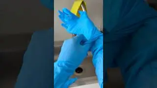 Long Blue Double #asmr #asmrtriggers #gloves #cleaning #asmrvideos #glovessounds #glovesasmr