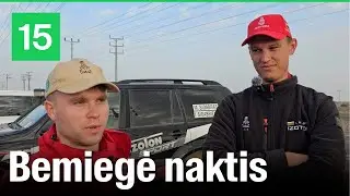 Izoton komandos technikai: visą naktį tvarkė bagį ir baigė vos vos prieš startą