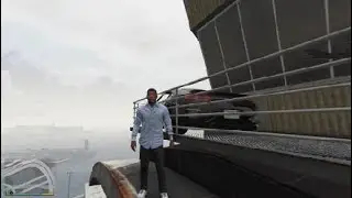 GTA V High Jump And Landing On Airport Traffic Control Tower. Almost Impossible
