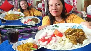 Chicken ghiraulo ko sabji ani Bhat