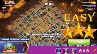 *NEW* 3 Star the October Qualifier Challenge On Clash of Clans - Avenger gaming 71