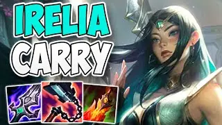 KOREAN CHALLENGER IRELIA SOLO CARRY GAMEPLAY | CHALLENGER IRELIA MID | Patch 12.16 S12
