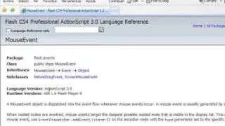 Flash CS4 Eventos del ratón para ActionScript 3.0