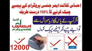How to check ehsas kafalt 12000