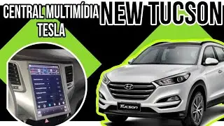 Central multim&iacute;dia TESLA no Hyundai Tucson 2019