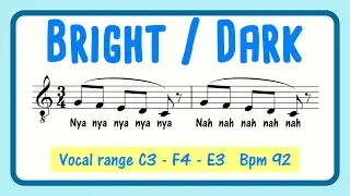 Male Vocal Exercise to Balance Bright & Dark Tone | Nya/Nah