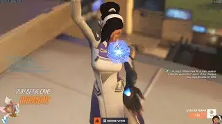 POTG! 3000+ HOURS OF SYMMETRA LOOKS LIKE - HARMONY SYMMETRA OVERWATCH 2 SEASON 6 GAMEPLAY