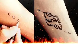 how to make lol name tattoo| New tribal temporary tattoo design #artistkumresh
