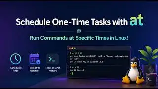 Schedule One Time Tasks with at – Run Commands at Specific Times in Linux!