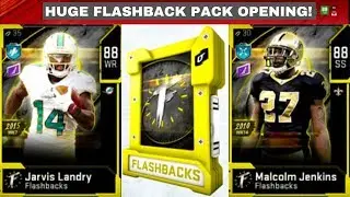 FLASHBACK JARVIS LANDRY AND MALCOLM JENKINS! HUGE FLASHBACK PACK OPENING! Madden 20 Ultimate Team