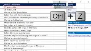 Excel Magic Trick 1186: Extract Color From Description Field & Create Revenue by Color PivotTable