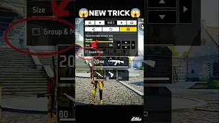 New HUD Settings |Group & MergeSetting | New Custom HUD New Updatein Free Fire #shorts #hud #tricks