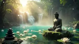 10 Minutes of Deep Zen Peace: Waterfall Meditation for Mind Cleansing | Pure Zen Library