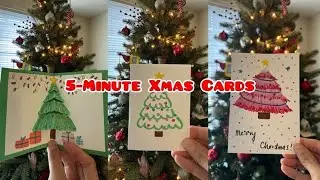 Quick & Cute Christmas Cards ANYONE Can Make at Home!