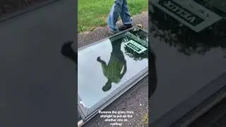 Replace the glass from skylight!!