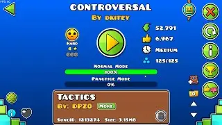 Geometry Dash, Controversal, 100% 2025