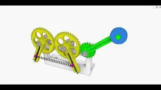 Static balancing mechanism using gears and spring