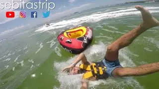 Laguna Nichupte CANCUN - FLYBOARD Y TUBING @sebitastrip